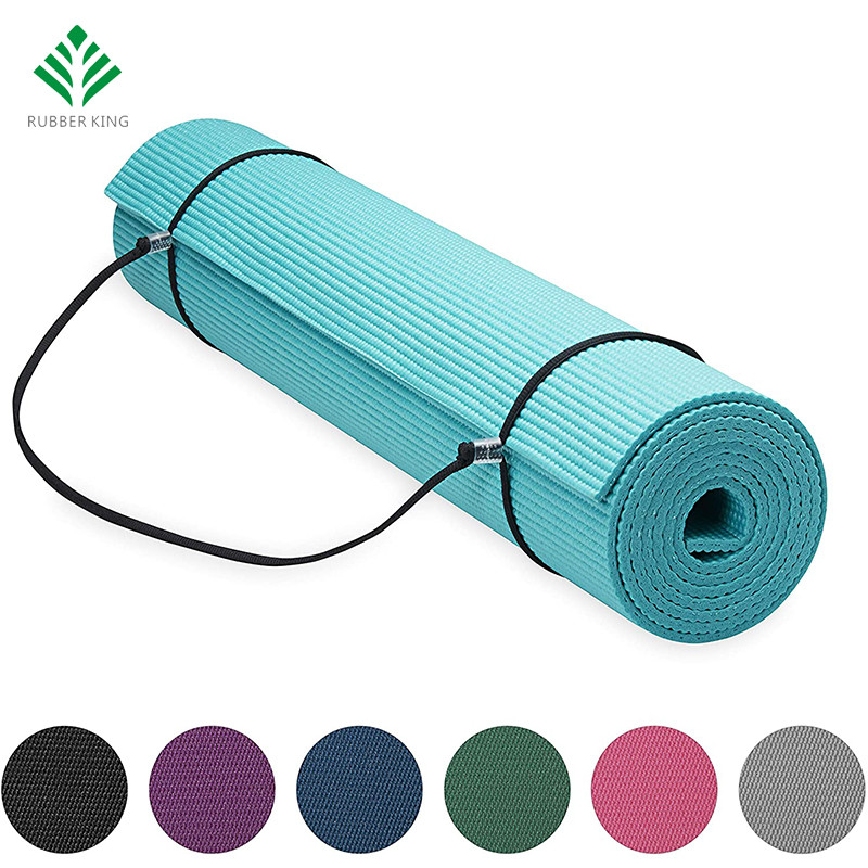 Thảm yoga cao cấp với sling yoga mat sling, teal, 72 inchl x 24 inchw x 1/4 inch